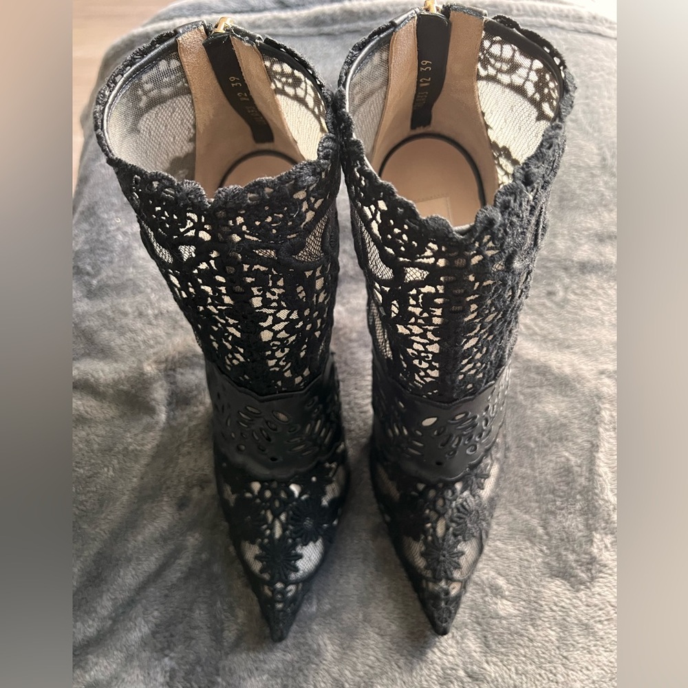 Valentino Black Lace Boots